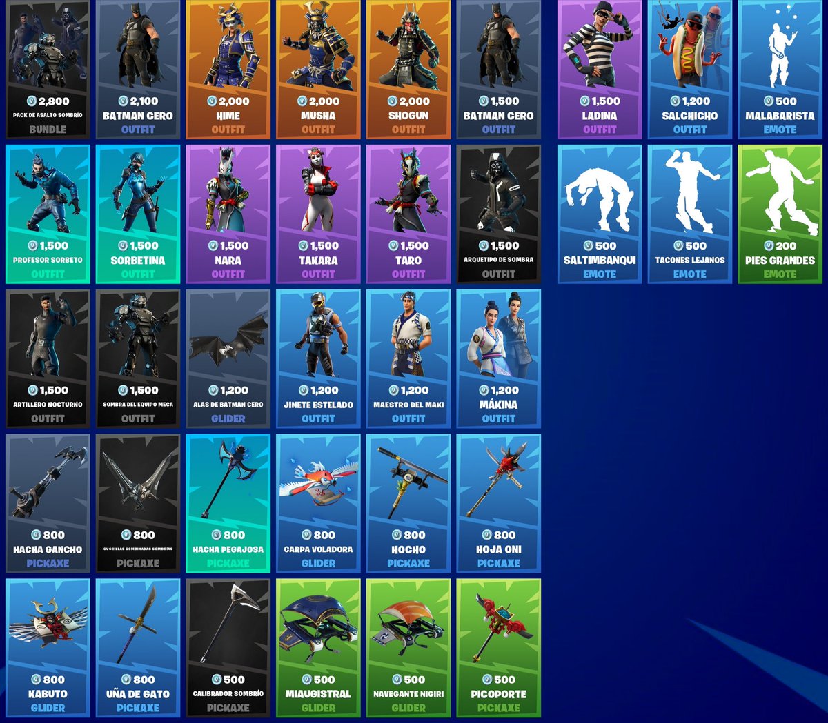 Tienda de objetos miércoles 5 de mayo de 2021
#Fortnite