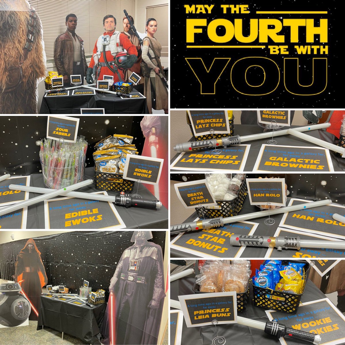 prairielakees's tweet photo. Super awesome Teacher Appreciation May the Fourth Be With You Celebration! Can’t wait for tomorrow’s fiesta!! @DrRahim_Jones https://t.co/eHbDohm4Bm