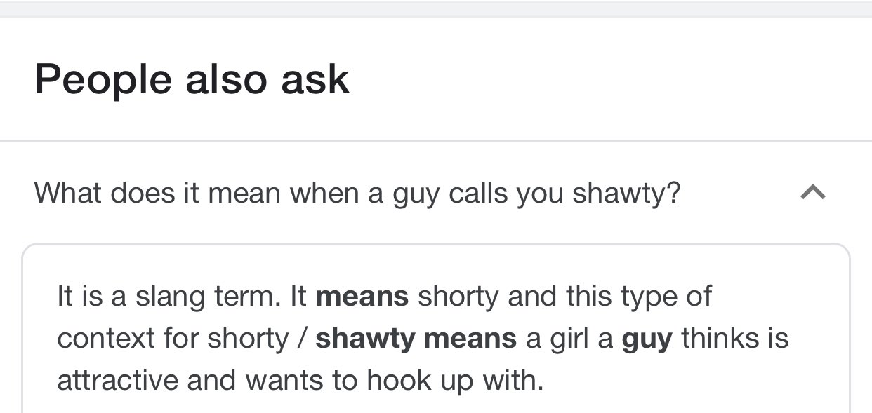 O que significa O que significa shawty ?? - Pergunta sobre a