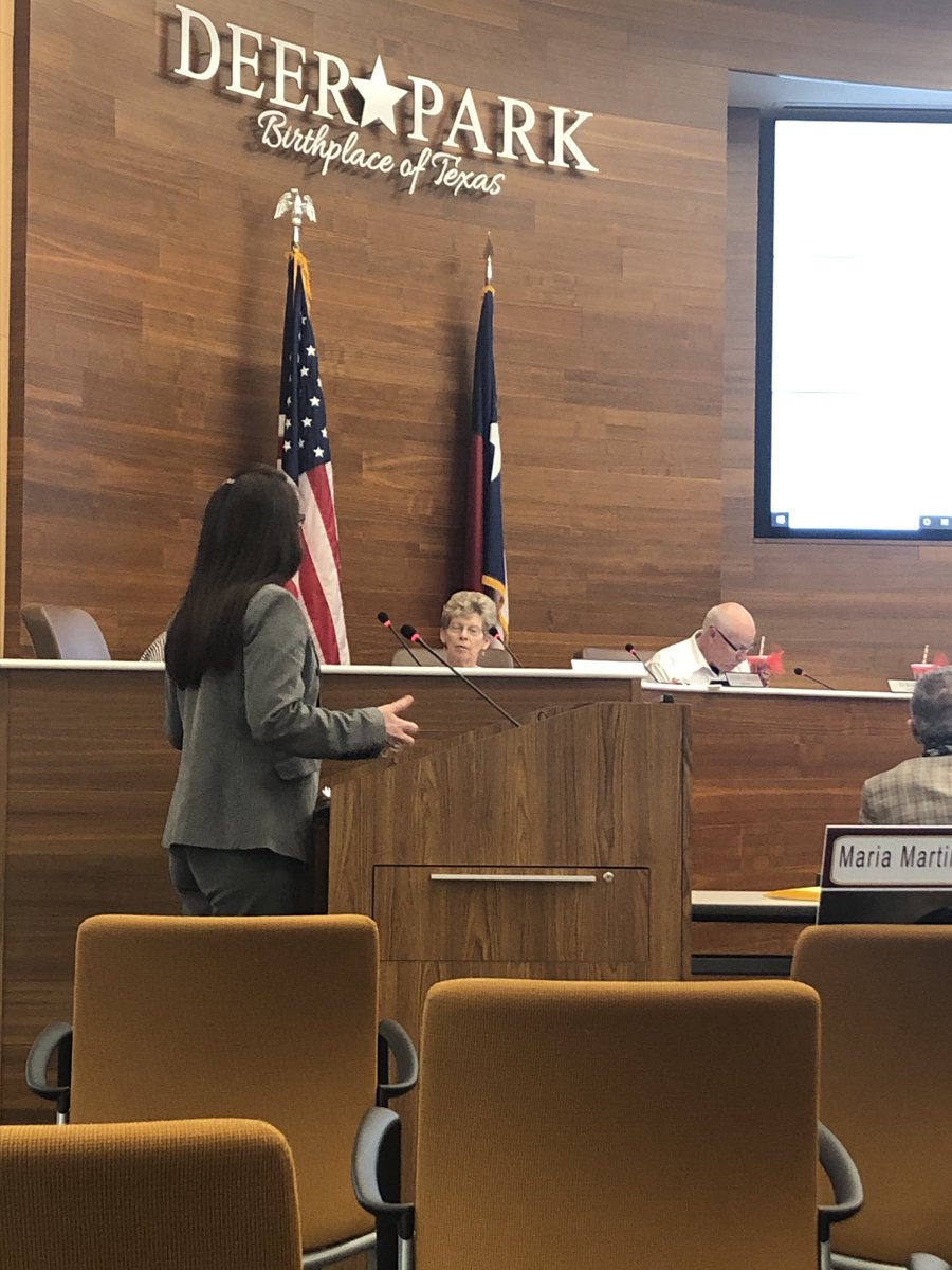 Ms. Peacock presenting to the DP City Council! https://t.co/3i6QTVzEvz