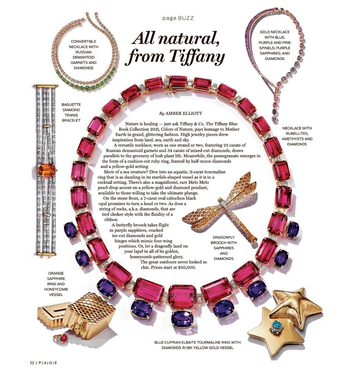 DPWPR's tweet image. Thanks #AmberElliott and @HoustonChronicle for featuring Tiffany &amp;amp; Co.’s 2021 #BlueBookCollection, Colors of Nature in the May issue of #ThePage! Featuring nearly 600 Tiffany high jewelry and #JeanSchlumberger designs!
@tiffanyco #tiffanybluebook #jeanschlumberger #highjewelry