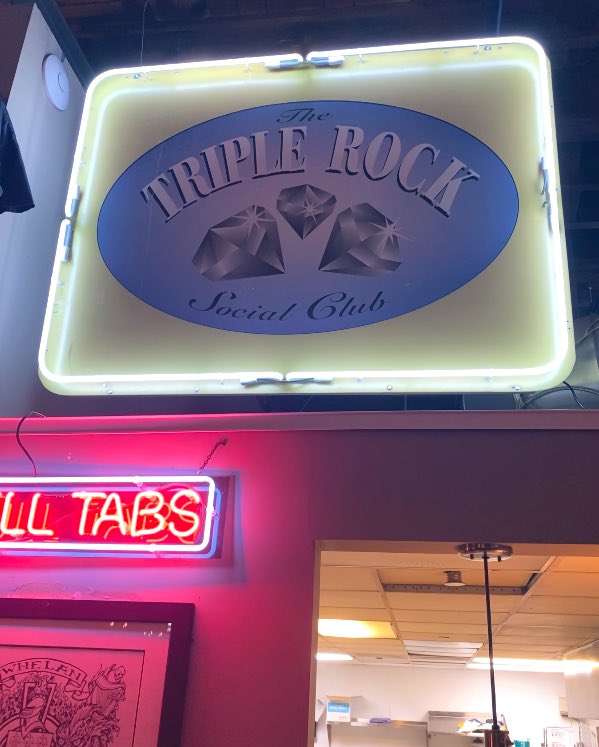 Triple Rock (@triplerockmpls) on Twitter photo After a knocking about for a few years in various basements and seedy storage spaces, the sign hangs again! <a href="/darkhorsestpaul/">D A R K H O R S E</a> has reopened and given our sign and other T-Rock odds and ends a new home! Come for the nostalgia, stay because <a href="/darkhorsestpaul/">D A R K H O R S E</a> is open and still awesome! After a knocking about for a few years in various basements and seedy storage spaces, the sign hangs again! <a href="/darkhorsestpaul/">D A R K H O R S E</a> has reopened and given our sign and other T-Rock odds and ends a new home! Come for the nostalgia, stay because <a href="/darkhorsestpaul/">D A R K H O R S E</a> is open and still awesome!