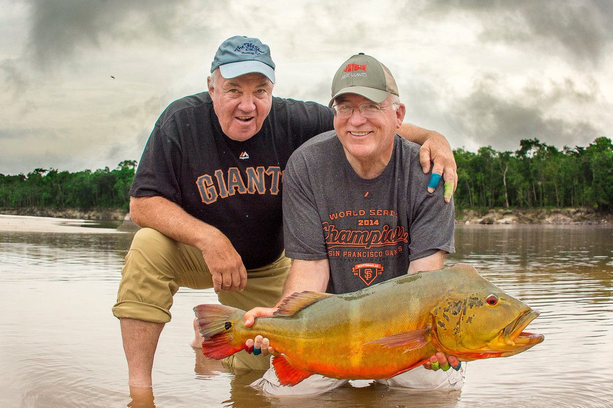 When your shirt matches the fish ...
A group from <a href="/TheFlyShopTFS/">The Fly Shop</a> dressed appropriately for their trip to the "rio de gigantes."

#flyfishing #flyfish #peacockbassonfly #peacockbass #untamedangling #riomarié #jungleflyfishing