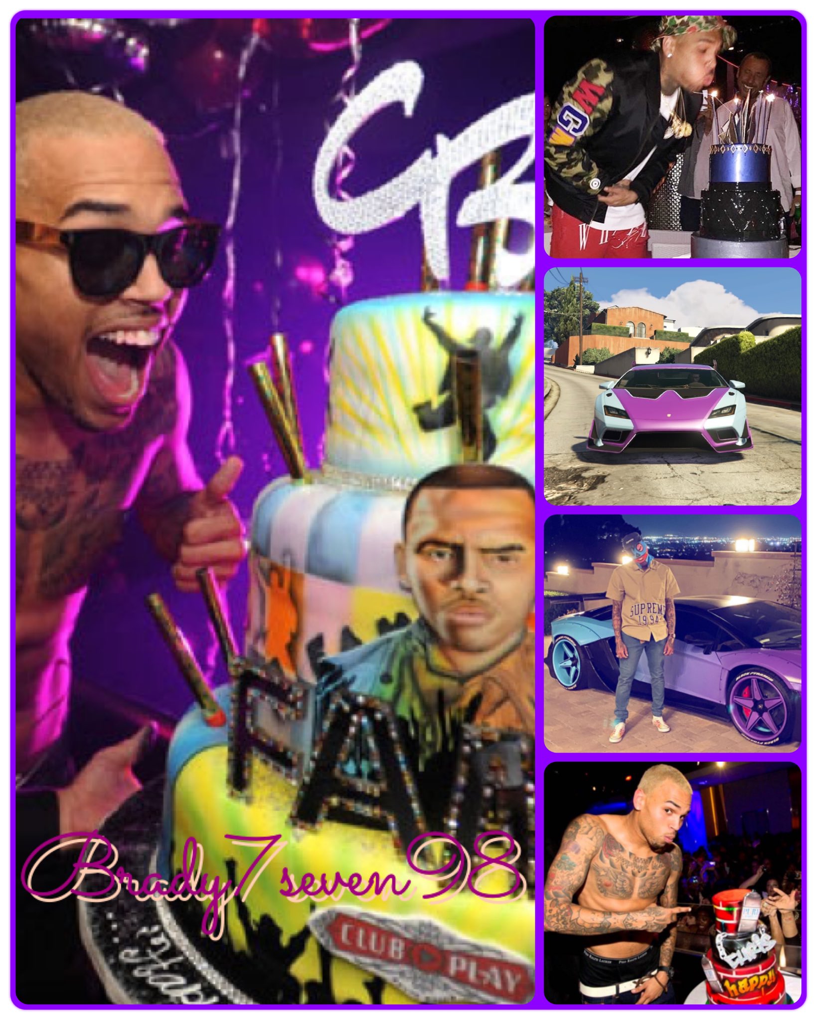 Happy Birthday. Chris Brown.  Car now available on Brady7seven98 : Instagram 