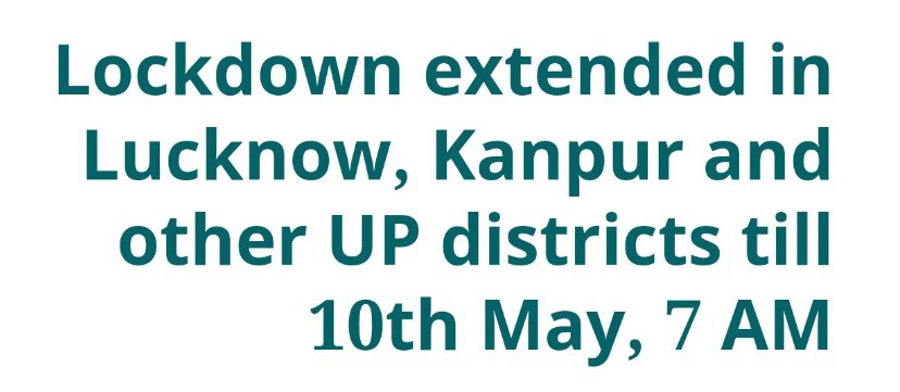 SuryavanshiDee8's tweet photo. #up_lockdown
उत्तर प्रदेश में एक बार फिर से बढ़ाया गया ।
#lockdown
सोमवार सुबह 7 बजे तक रहेगा lockdown । https://t.co/UbtI0vfNHE