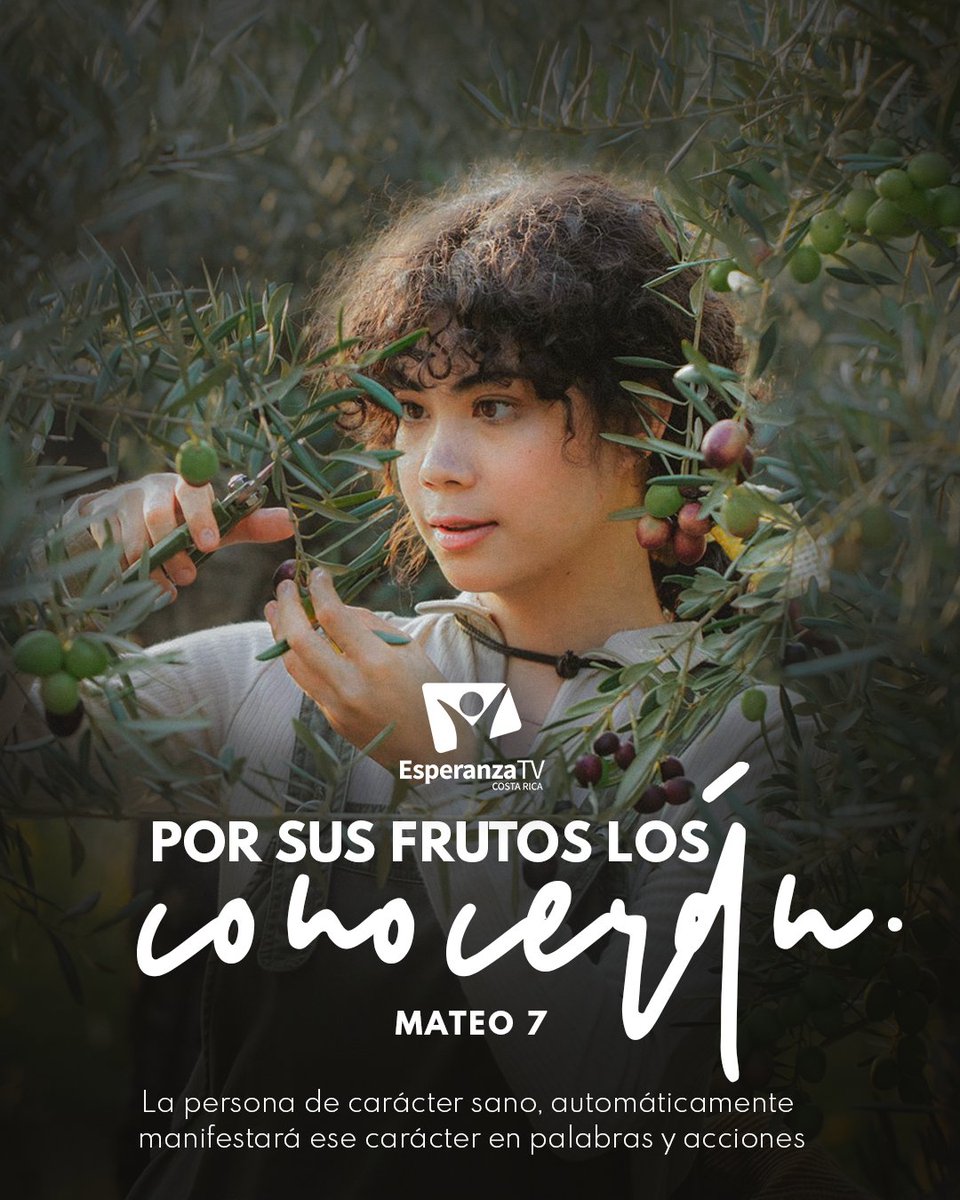 EsperanzaTVCR's tweet image. #Mateo7
Nuestras acciones demuestran quiénes somos
#rpsp #biblia #iasd