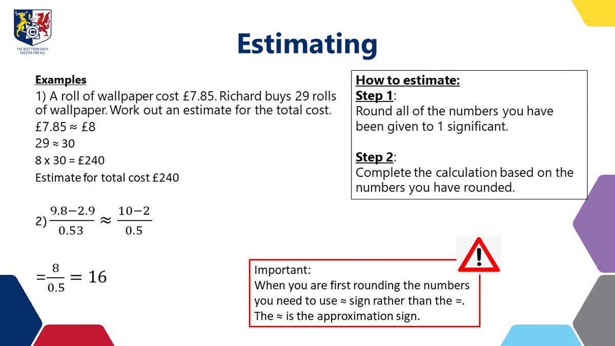 CantonianMaths's tweet photo. Numeracy Focus -Estimation https://t.co/j8PoqfYp8q