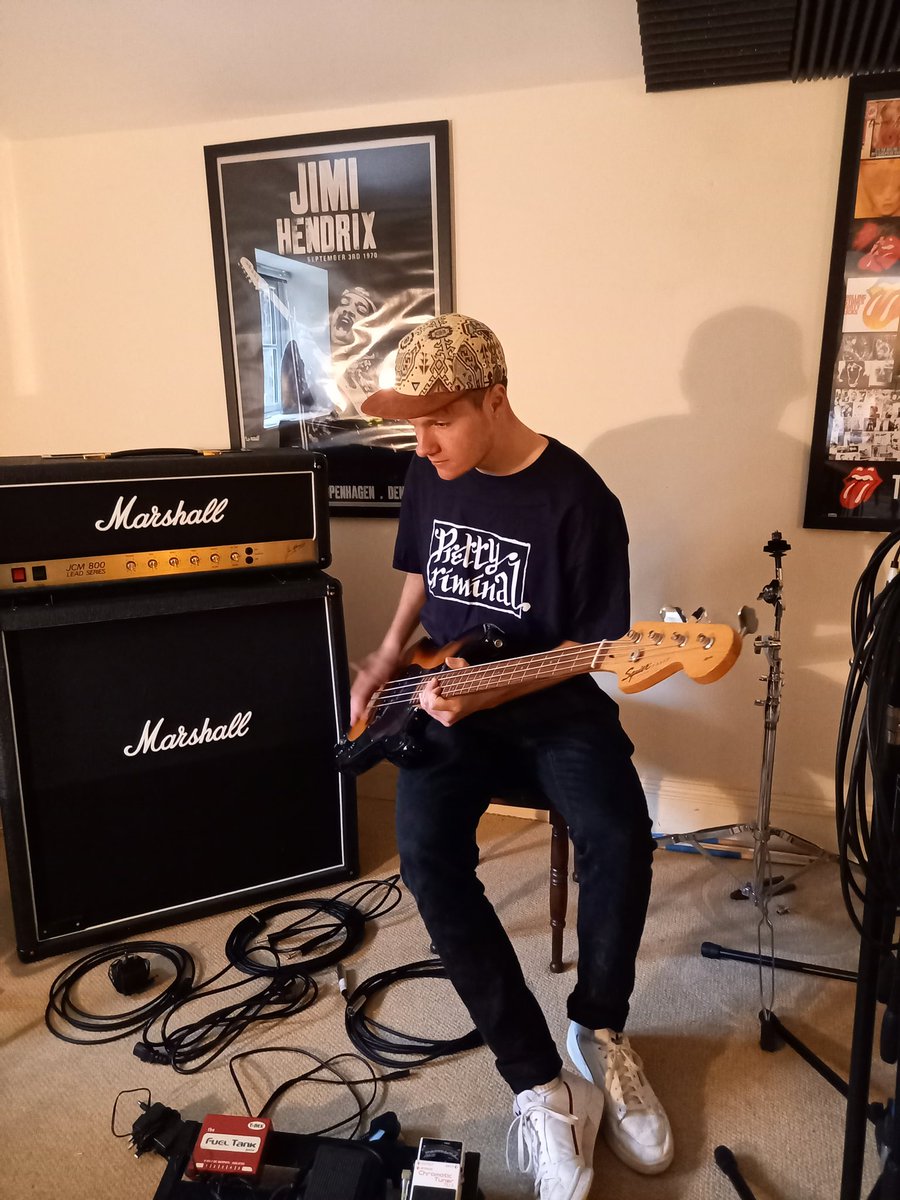 Tom rocking one of our new t-shirts! 
#merch #tshirts #band #prettycriminal 
<a href="/Lower_Park/">Hat Guy</a>
