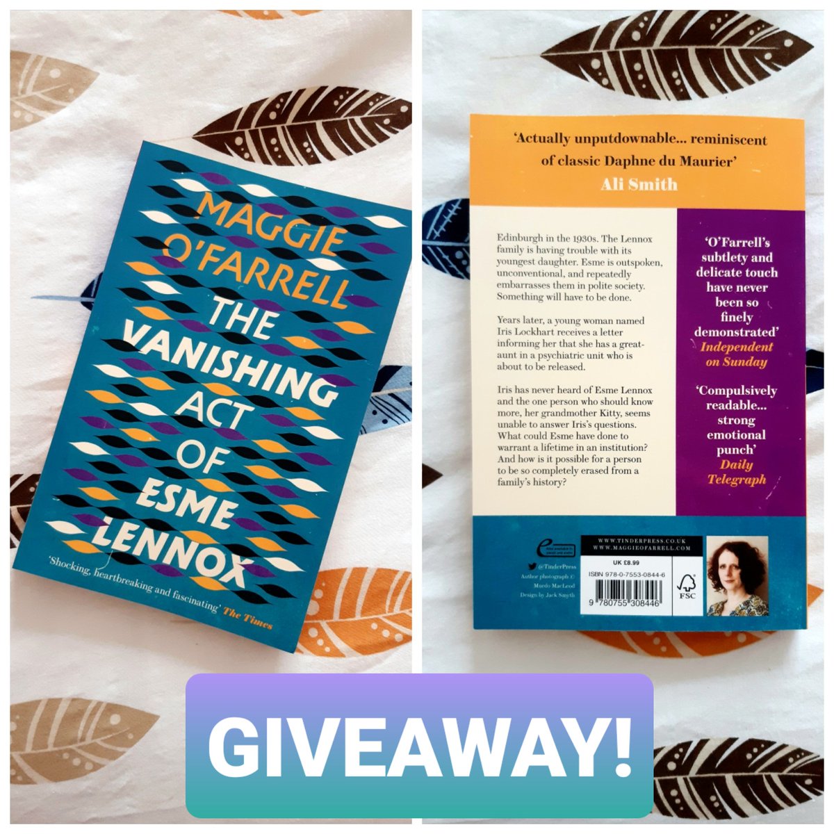 I received the latest @HachetteUK Feminist Book Box yesterday, which means I now have 2 copies of #TheVanishingActOfEsmeLennox by #MaggieOFarrell 💜💛💙
-
I'm giving away the spare copy I  received, so if you'd like to enter the draw see below 🥰📚

#BookTwitter #bookgiveaway