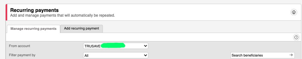 christiaanmeyer's tweet photo. @AbsaSouthAfrica I've tried three times setting up a recurring payment as you can see, but when the day of payment arrives (there is more than enough money in the account) I come back to the Absa Online Full Service and it says now suddenly the recurring payment is "inactive" https://t.co/gsmiJ8Rl2q