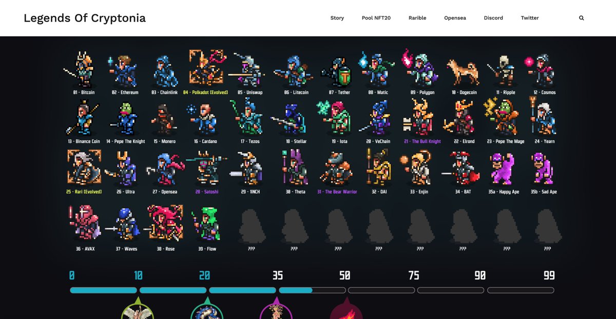 CryptoniaOf's tweet image. Website update with all the new #NFT characters ⚔️
legendsofcryptonia.com