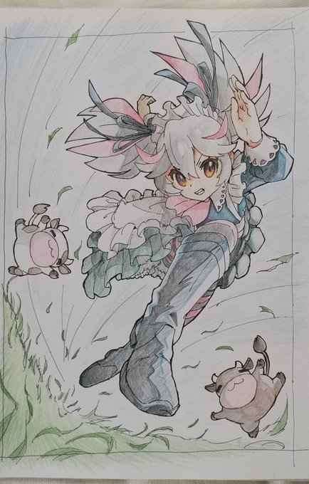 3ヶ月上達法のtwitterイラスト作品