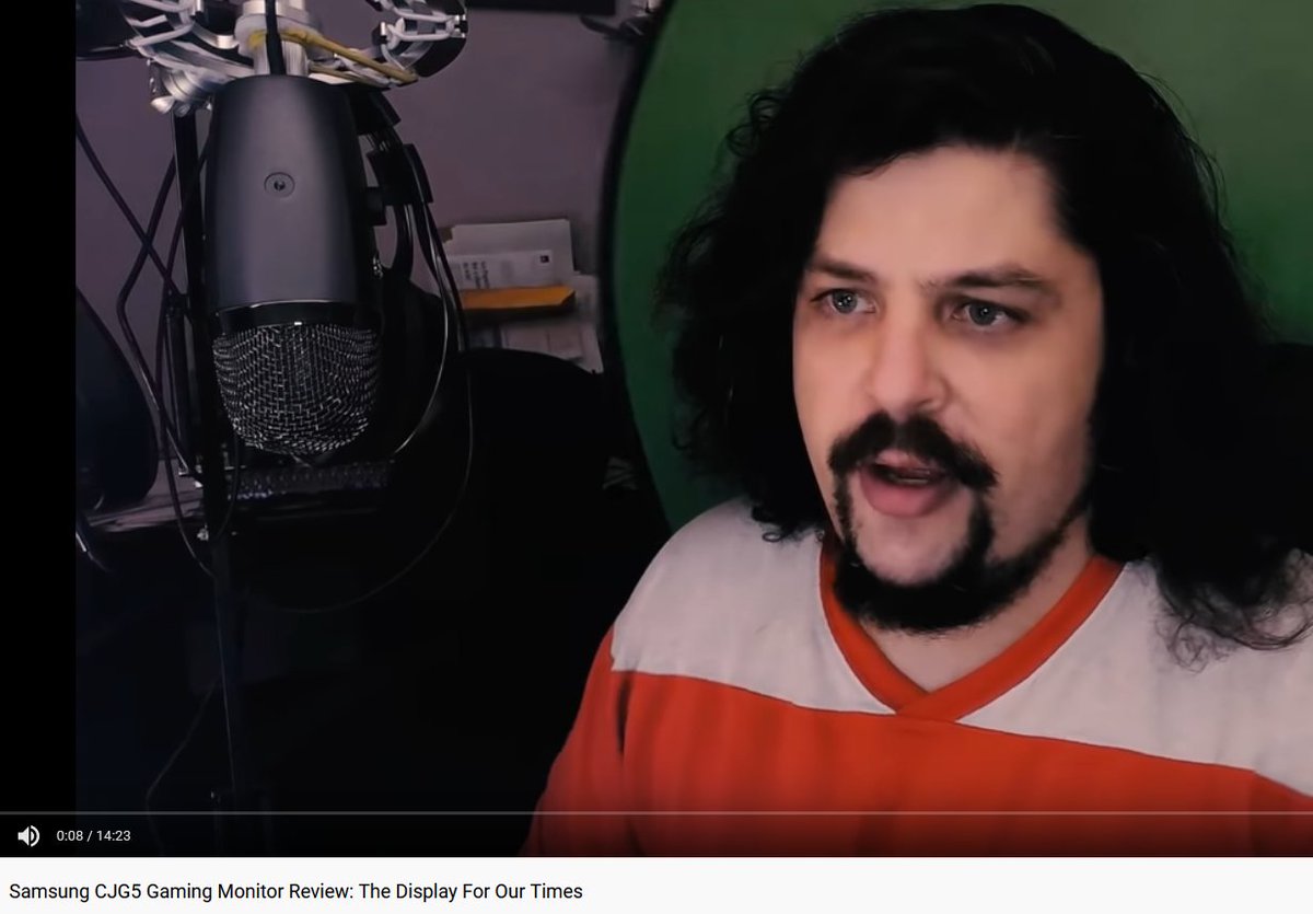 a screenshot of Jeff Grubb's review of the Samsung CJG5 monitor for VentureBeat