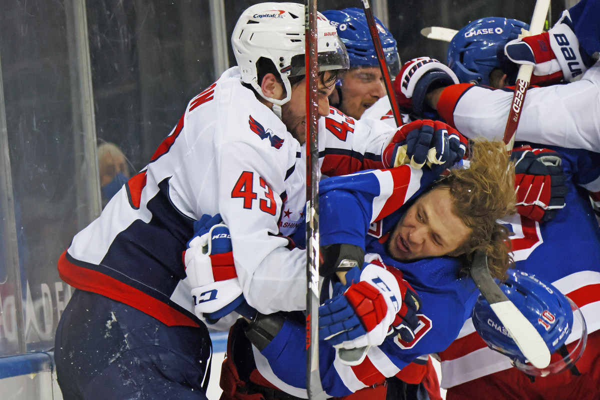 NHL disgrace Tom Wilson punches defenseless Ranger, rag dolls Artemi Panarin 'Horrible'