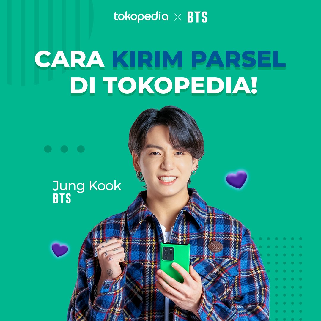 tokopedia's tweet photo. Jung Kook mau kasih tau cara kirim parsel di Tokopedia! Ayoo merapat!

- A thread -

#TokopediaxBTS #BTS #JungKook https://t.co/iX9jidj79D