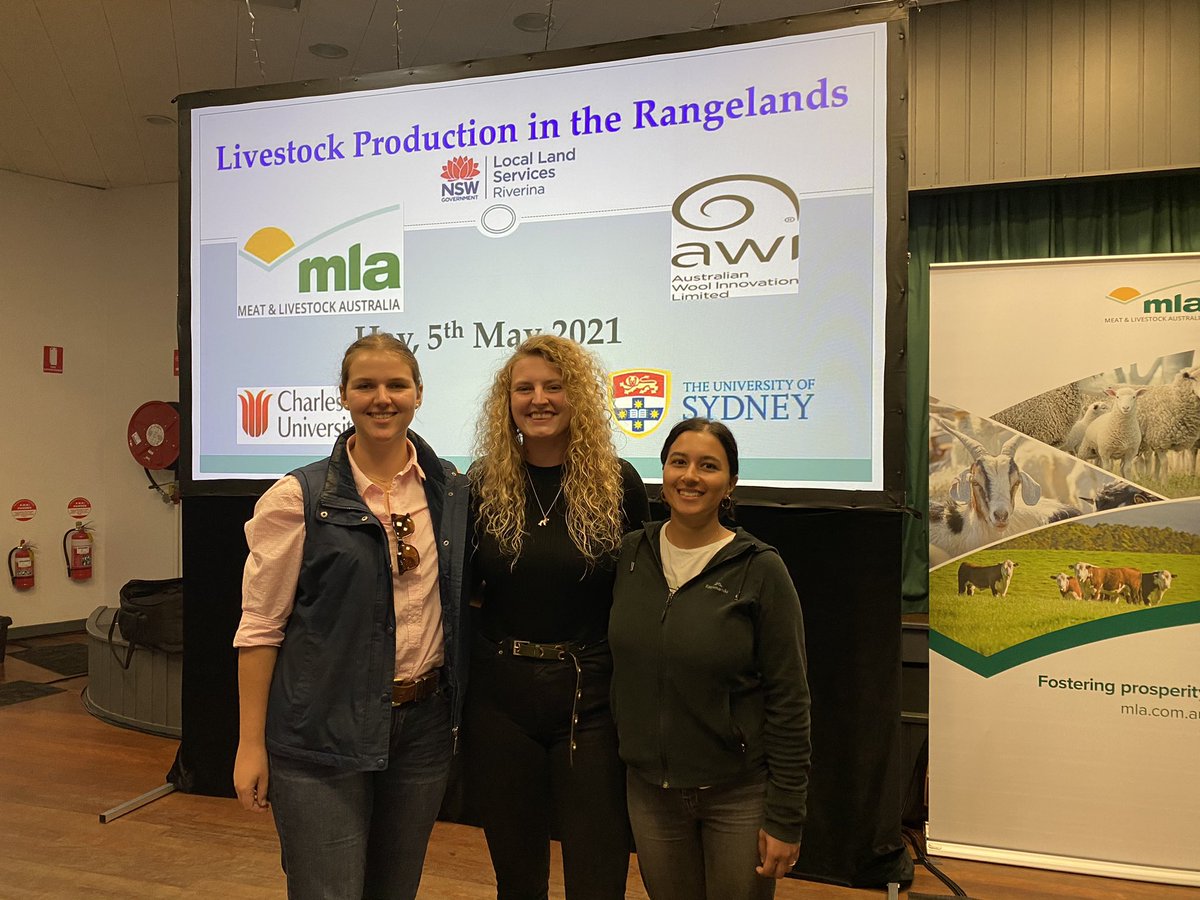 MadisonGolledge's tweet photo. Extremely educating day at the Livestock Production in the Rangelands forum in Hay, NSW! Discussed strategies of benchmarking ewe fertility, decreasing reproductive wastage, and maximizing productivity with top researchers in their field. #WomenInScience #WomenInRepro https://t.co/W0pYdQoeLm