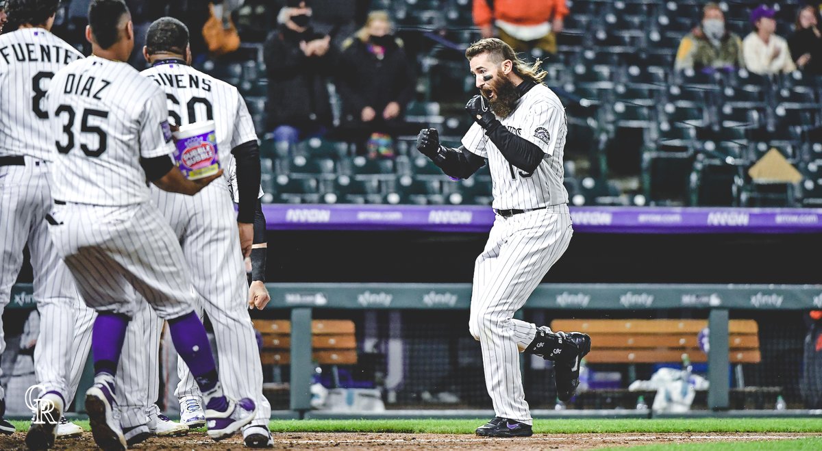 Rockies's tweet photo. TFW mom says it's taco's night๐ฎ๐
#WalkOffFaces https://t.co/FYF7dTV7x6
