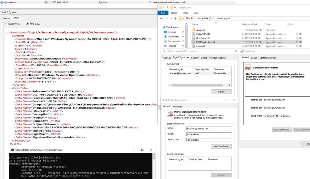 ptracesecurity's tweet image. Detecting known DLL hijacking and named pipe token impersonation attacks with Sysmon  labs.jumpsec.com/detecting-know…  #Pentesting #DLLhijacking #Sysmon #CyberSecurity #Infosec