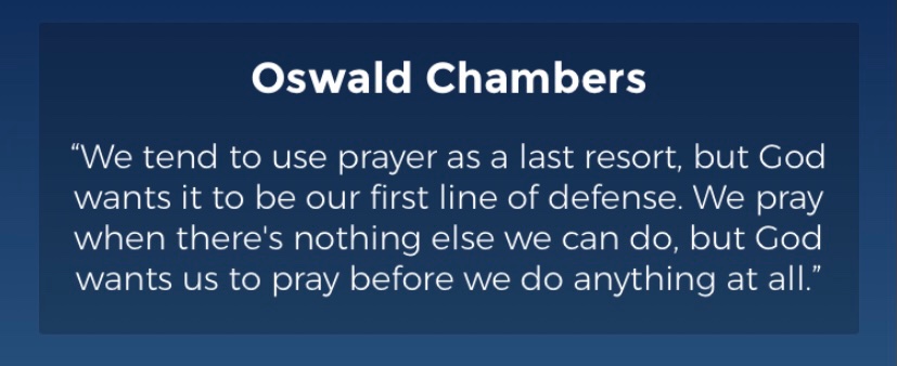 messiahkodesh's tweet image. “We tend to use prayer as a last resort, but Good wants it to be our first line of defense. We pray when there is nothing else we can do, but Good wants us to pray before we do anything at all.” ~Oswald Chambers
#prayer #prayalways #praywithoutceasing