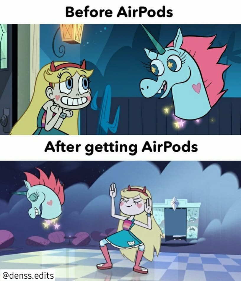 PrinceDenss's tweet photo. did you have airpods to listen svtfoe theme song? π©πΌππ§πΆ
.
credit: @denss_edits
.
#StarButterfly #Starco #airpods #StarButterflyEdits #MarcoDiazEdits #StarVsTheForcesOfEvil #SvTFoE #StarVsTheForcesOfEvilEdits #SvTFoEedits #SS0409 #DS0505 https://t.co/nMgfHRMIxa