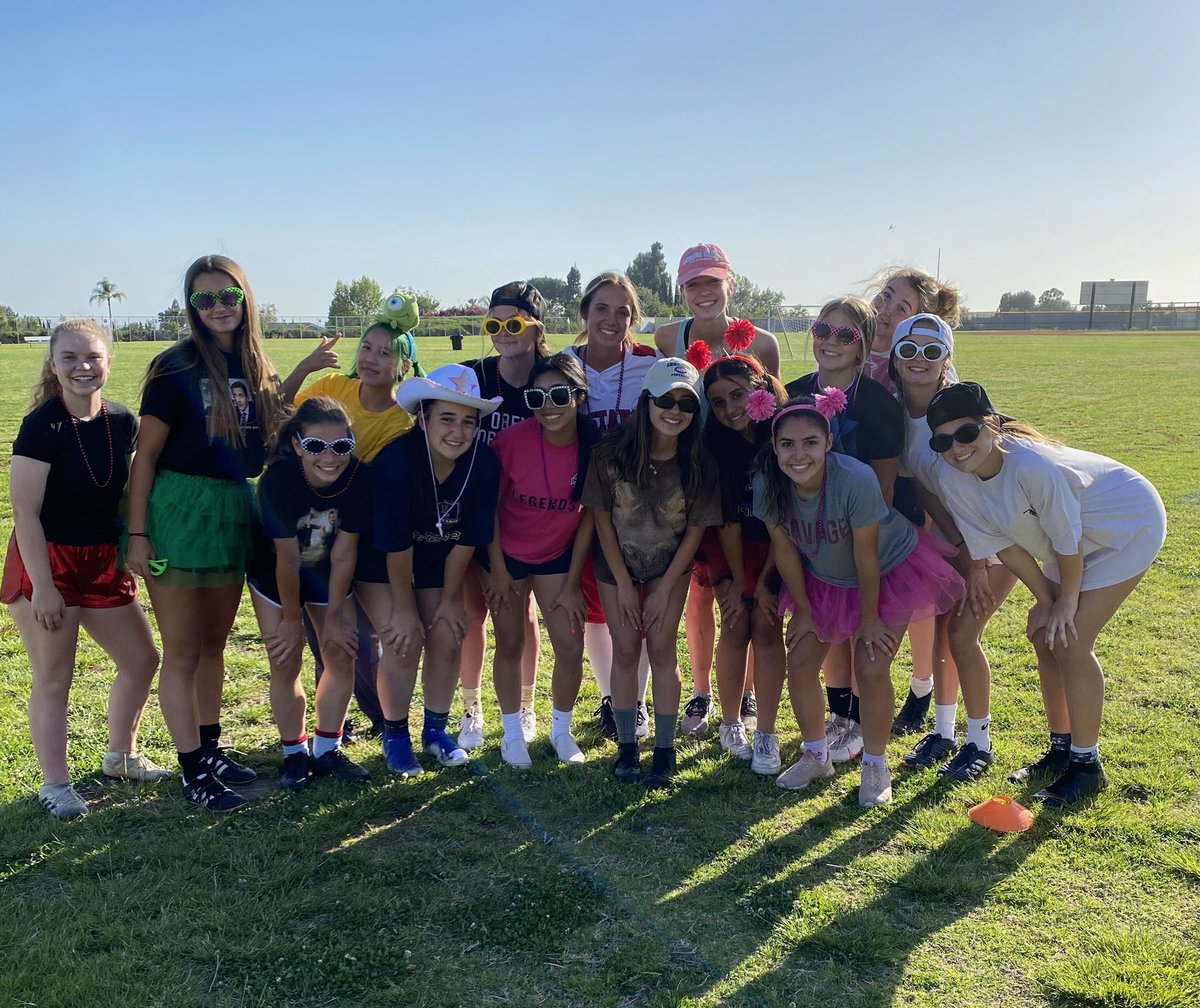 JV having some fun at their last practice after a great season (JV league champs!)  Nice job ladies! ❤️⚽️🐴💙