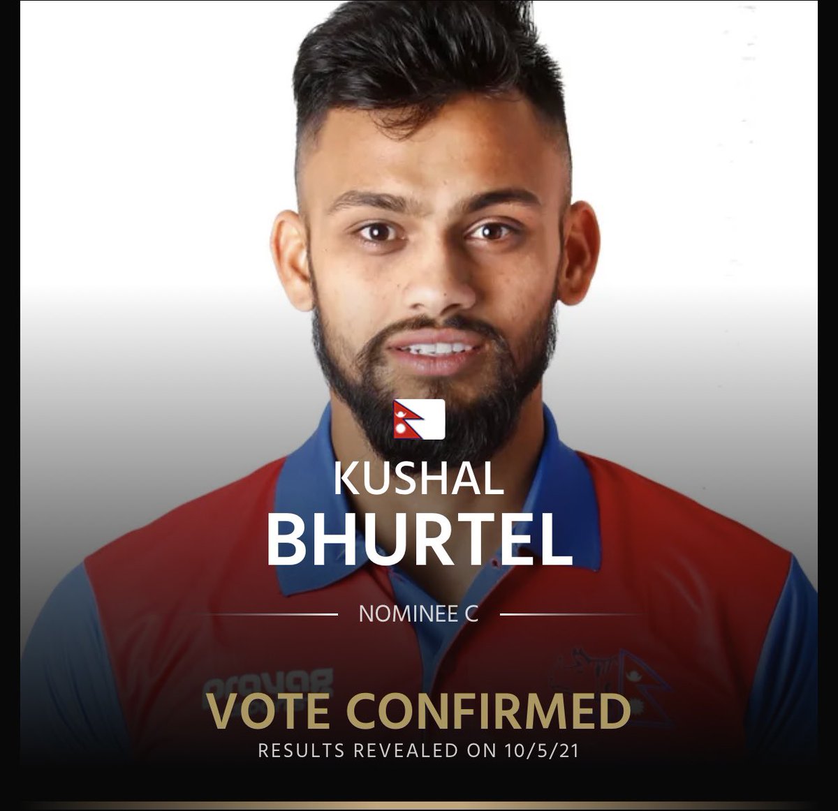 I voted🥰 Vote for Kushal Bhurtel