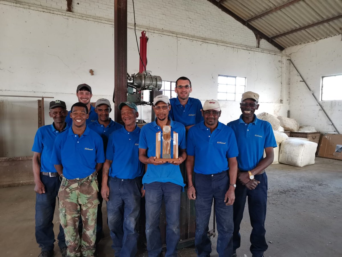 Kleiheuweltrust in Bredasdorp are proud and massively grateful towards the South African Wool and Mohair Buyers Association #wool Buyers for award for highest greasy wool price achieved for the past season.  #higestwoolprice  
facebook.com/NWGA-679678912…