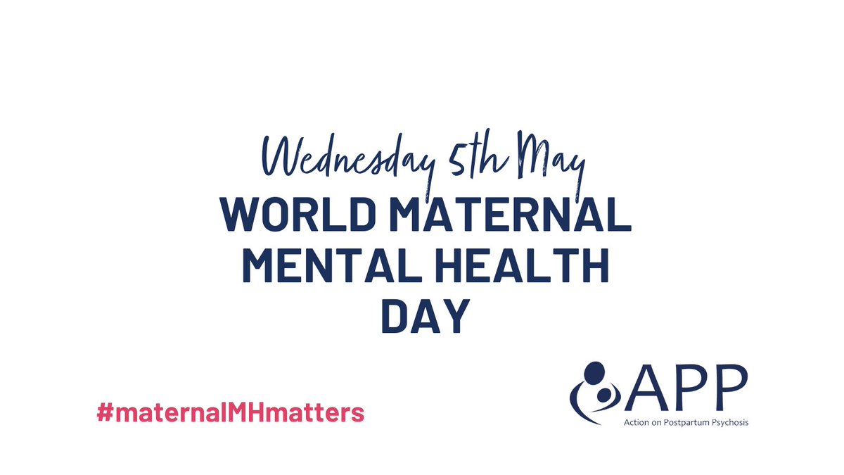 ActionOnPP's tweet photo. Today is World Maternal Mental Health Day.

Help us to change things for the future for women and families affected by postpartum psychosis - a treatable medical emergency.

Join the APP Network for the latest news: https://t.co/HexzVPDMbl

#maternalMHmatters https://t.co/aduXFilWXr