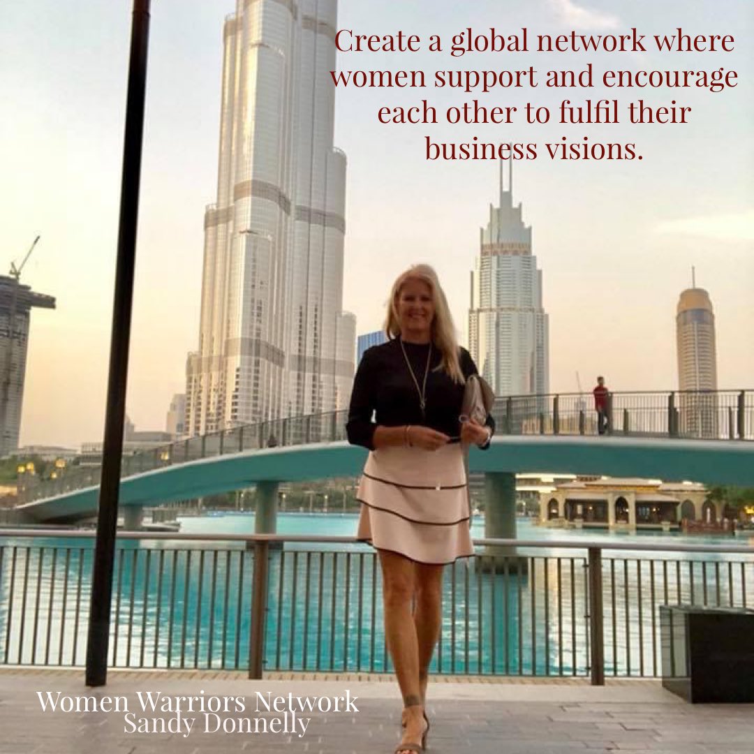 Women Warriors Network I want to create a global network where women support and encourage each other to fulfil their business visions.
Event 10th May
The Power of Resilience among Women at the Top

 #womeninbusinesss  #womenleadership #womenwarriorsnetwork #sandydonnelly