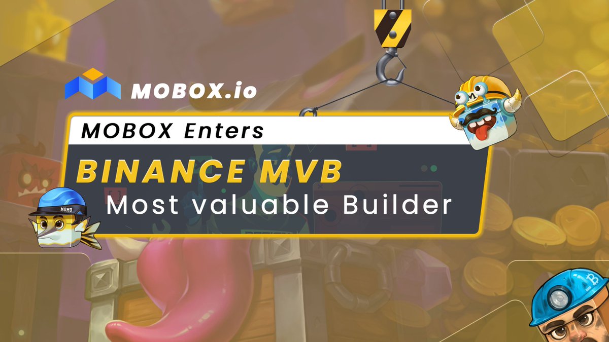 MOBOX_Official's tweet photo. 📣MOBOX Announcement❗️

Team #MOBOX has joined the #Binance MVB Program!

The 2nd Edition of the #MVB Program is called.. 

"THE BIG BANG OF NFTS"

It's a perfect time for #MOBOX &amp; our Community to join in! 

Let's get behind #MOBOX &amp; lets go for the WIN!

#TheBigBangOfNFTS #BSC https://t.co/WmPalsoUfm