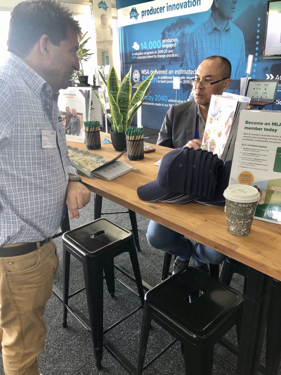 Great catching up with Alan Thomson from Hitachi to talk all things IOT+blockchain. #beefweek #supplychainfinance #blockchain #STN