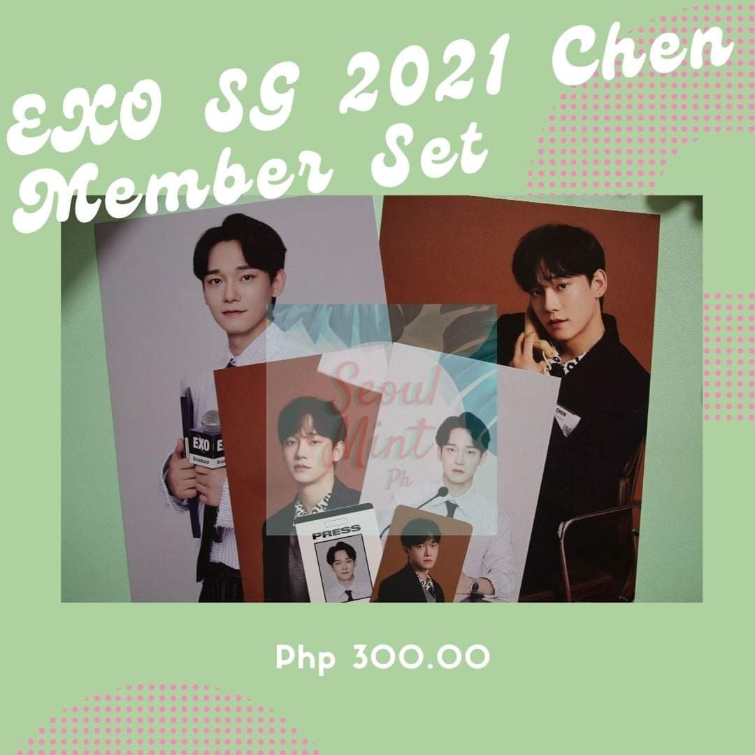  #SMPHMaySale EXO SG 2021 TINGI Member Set (CHEN) for 300 phpinclusions: as shown in photo belowwtb lfs exo seasons greetings sg 2021