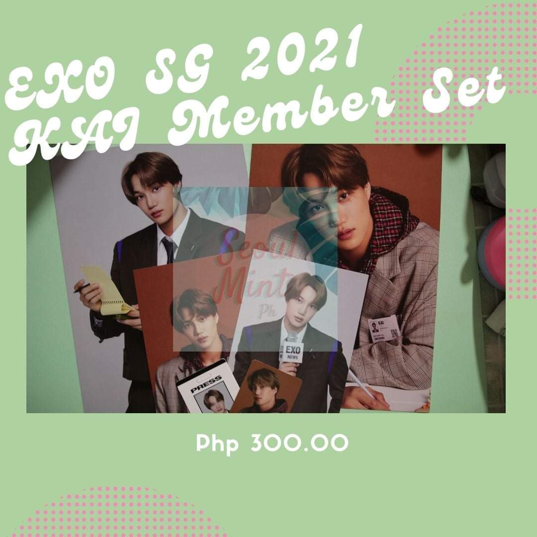  #SMPHMaySale EXO SG 2021 TINGI Member Set (KAI) for 300 phpinclusions: as shown in photo belowwtb lfs exo seasons greetings sg 2021