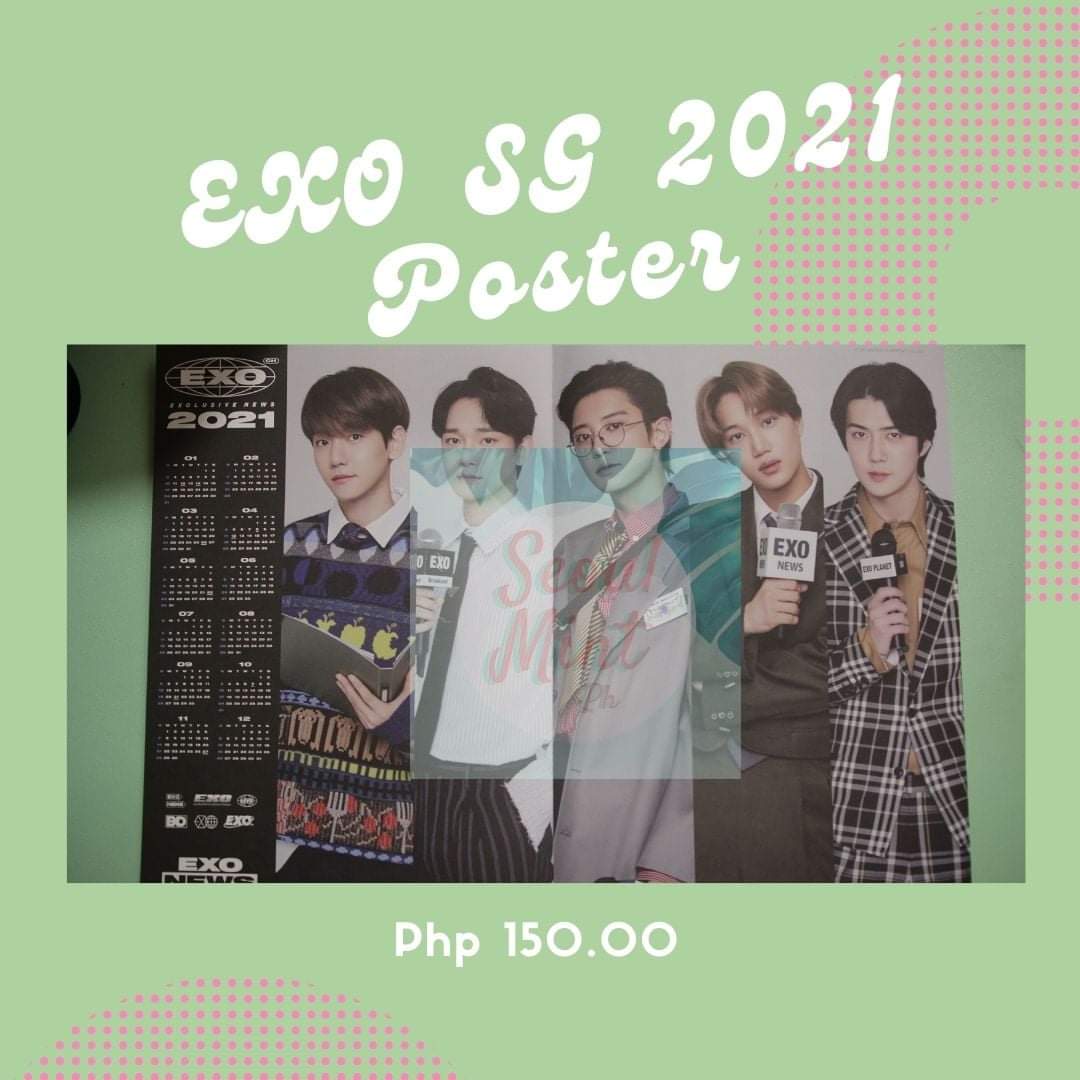  #SMPHMaySale EXO SG 2021 TINGI Poster for 150 php eachinclusions: as shown in photo belowwtb lfs exo seasons greetings sg 2021