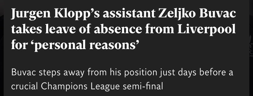 Now what happened? Why would Klopp break a friendship that lasted over 15 years. It can’t be something minor surely. Especially in such a secretive manner? The answer: Buvac was gaining too much power with the tactics at Liverpool.