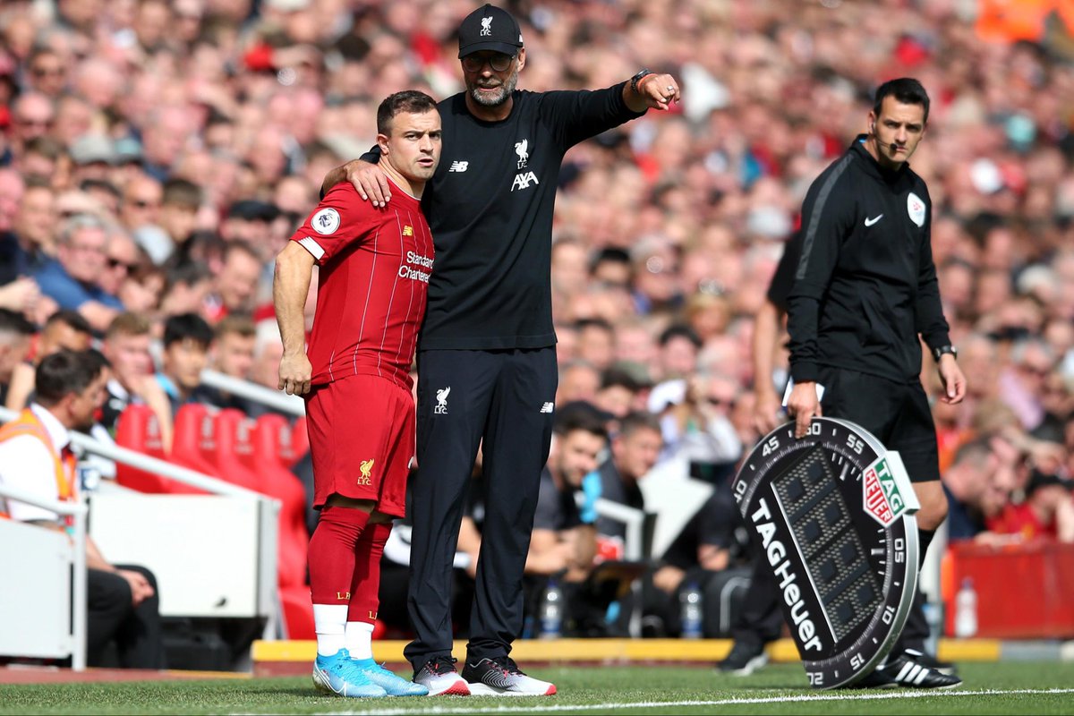 Liverpool especially struggled creatively since Trent Alexander Arnold was injured and it is baffling Shaqiri started only 1 out of those 8 games and came off the bench just twice. This terrible run of form ended up costing Liverpool the title. That’s on Klopp