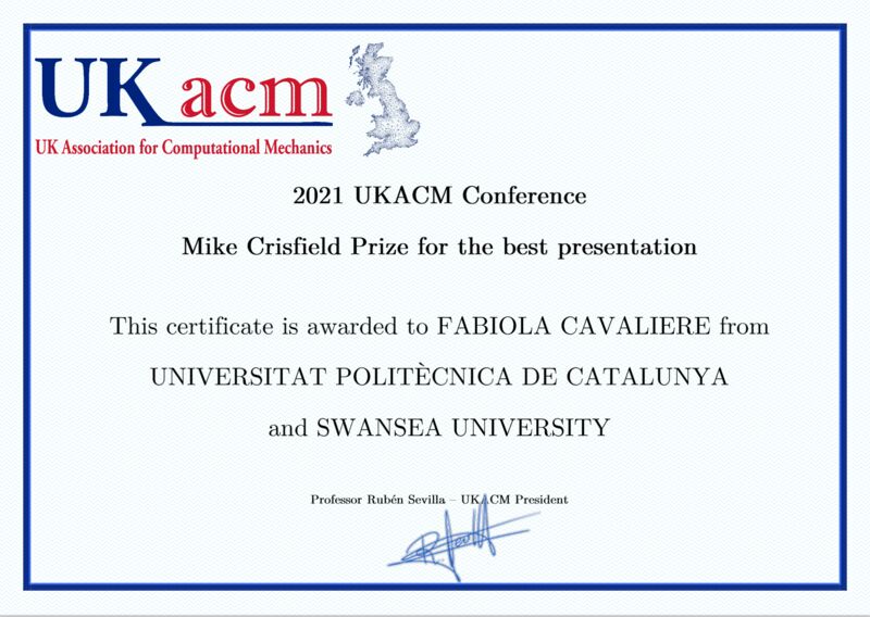 CIMNE على X: “.@FabiolaCavalie2 receives the Mike Crisfield Prize