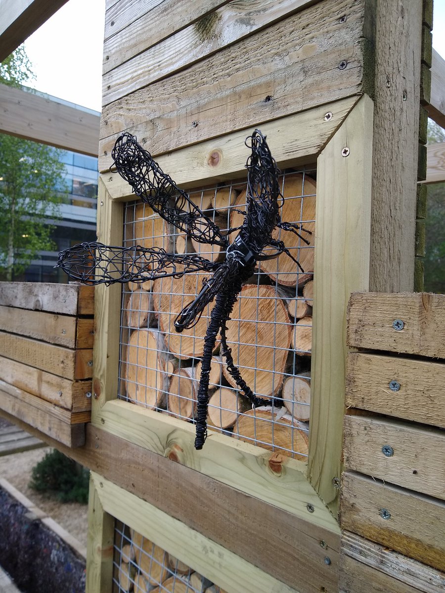 covunigrounds's tweet image. If you make bug hotel's insects are bound to arrive just like at the edible garden. #biodiversity #public #art