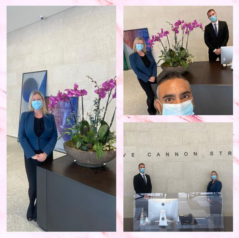 AcuityServices's tweet photo. Welcoming back Fiona Robins and the team at 45 Cannon Street. We are so happy to spread some positive vibes on-site and start welcoming back our clients too!

#frontofhouse #customerservice #customerexperience #acuitypeople https://t.co/DkAaxBYL5R