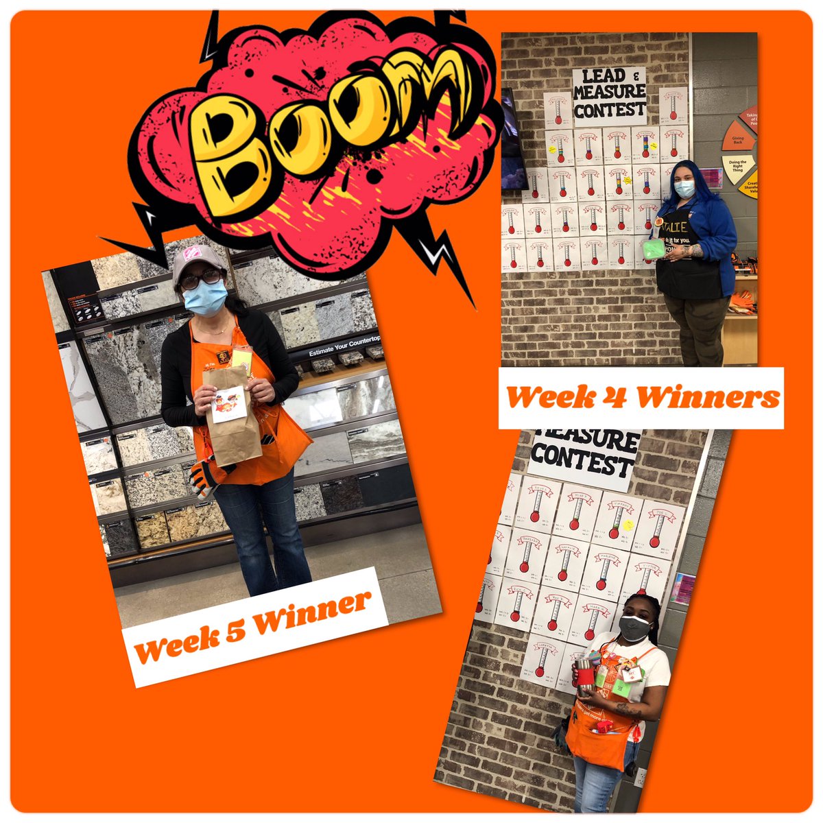 <a href="/TheBig10HD/">West Hartford Home Depot</a> Lead and Measure Contest Winners for the Month of April - Tiffany with 21 and Natalie with 29!  34 associates participated - 10 associates had 5 or more leads and measures for the Month and 5 associates had 10 or more this Month. That’s a win in my book. WooHoo! 👏🏻👏🏻