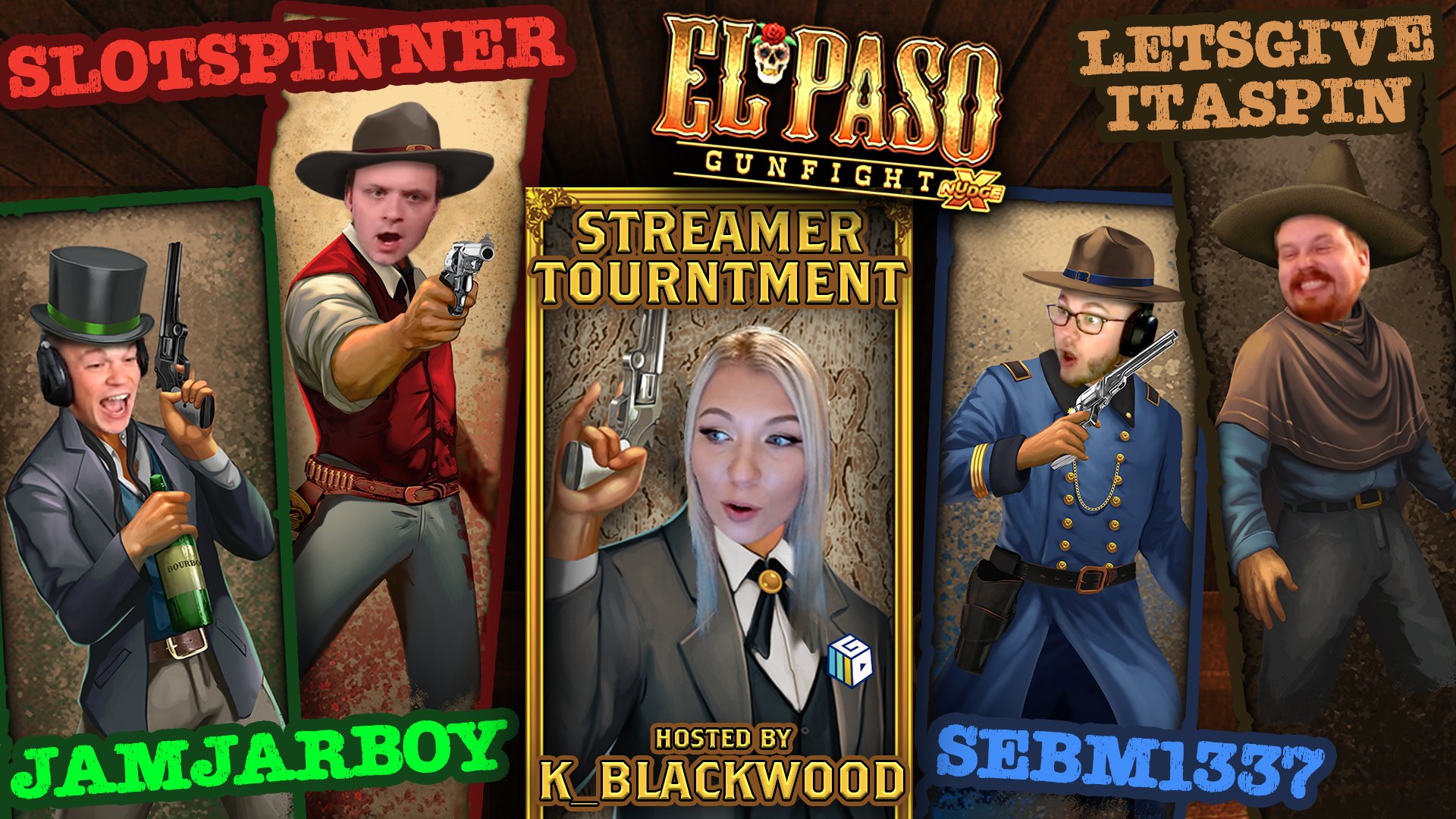 CasinoGrounds on Twitter: "El Paso Gunfight xNudge - Streamer Tournament!  Four Streamers - One Winner Watch all 4 streams at the same time +  commentary at our CasinoGroundsTV Twitch channel. Tonight: 05/05/2021