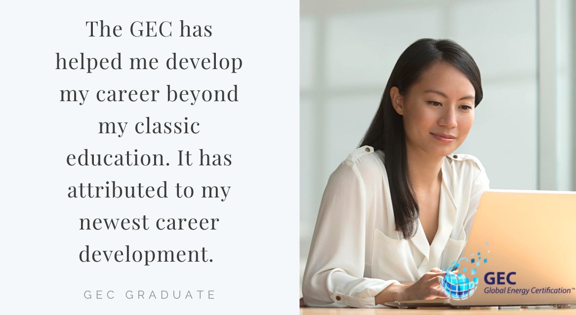 NRGCertificate's tweet photo. Accelerate your career and find new success through the Global Energy Certification. #GEC #energyprofessional #professionaldevelopment #energysector https://t.co/8xhJ5xDqMQ