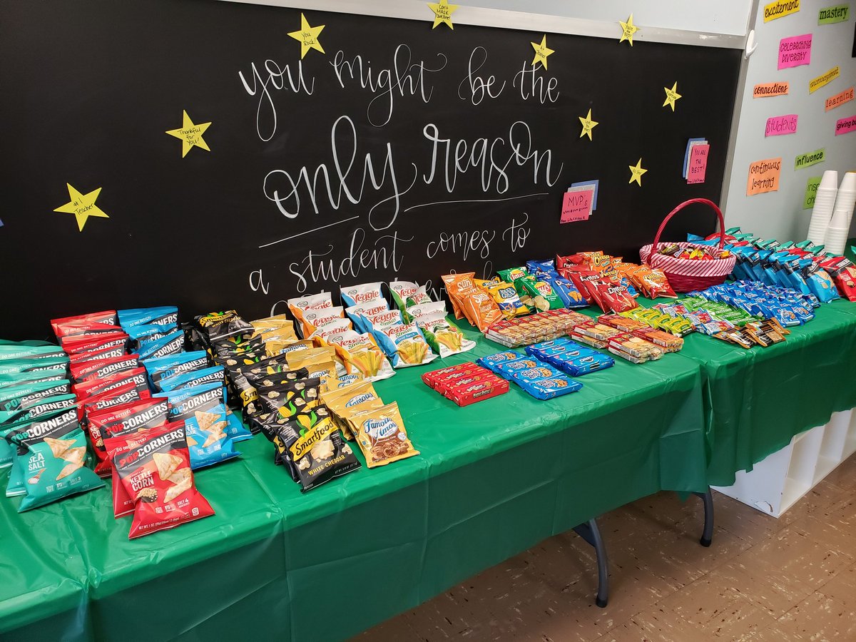 We are halfway through Teacher Appreciation Week and the Concession Stand is open!!  Thank you to all of our Edgewood families that donated snacks for our teachers! <a href="/Edgewood_ES/">Edgewood Elementary</a>