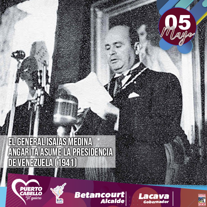 apuertocabello's tweet photo. #Efemeride #Undíacomohoy #5Mayde1941, El Gral. Isaías Medina Angarita, asume la Presidencia de Venezuela. Su gobierno se distinguió por una visión democrática muy clara,  donde hubo cabida a diferentes ideologías políticas. @JCbetancourt72 https://t.co/6mpgW2OW8T