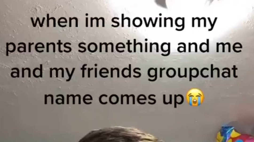 no because she was going through a shopping site on my phone and our gc named “larry sex tape” popped up