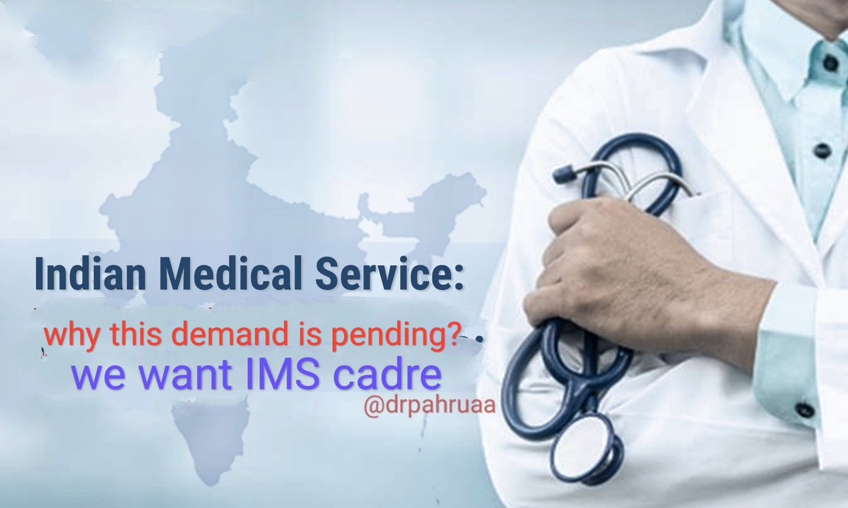 Why our Healthcare system collapse ? 
Ans is simple -bureaucrasy failure, Policy failure 
Indian Doctors demand seperate Cadre for  Medical Services like IPS, IRS.
 For better Healthcare system we want #indianmedicalservices 
Cadre
<a href="/PMOIndia/">PMO India</a> <a href="/drharshvardhan/">Dr Harsh Vardhan</a>
<a href="/IMAIndiaOrg/">Indian Medical Association</a>