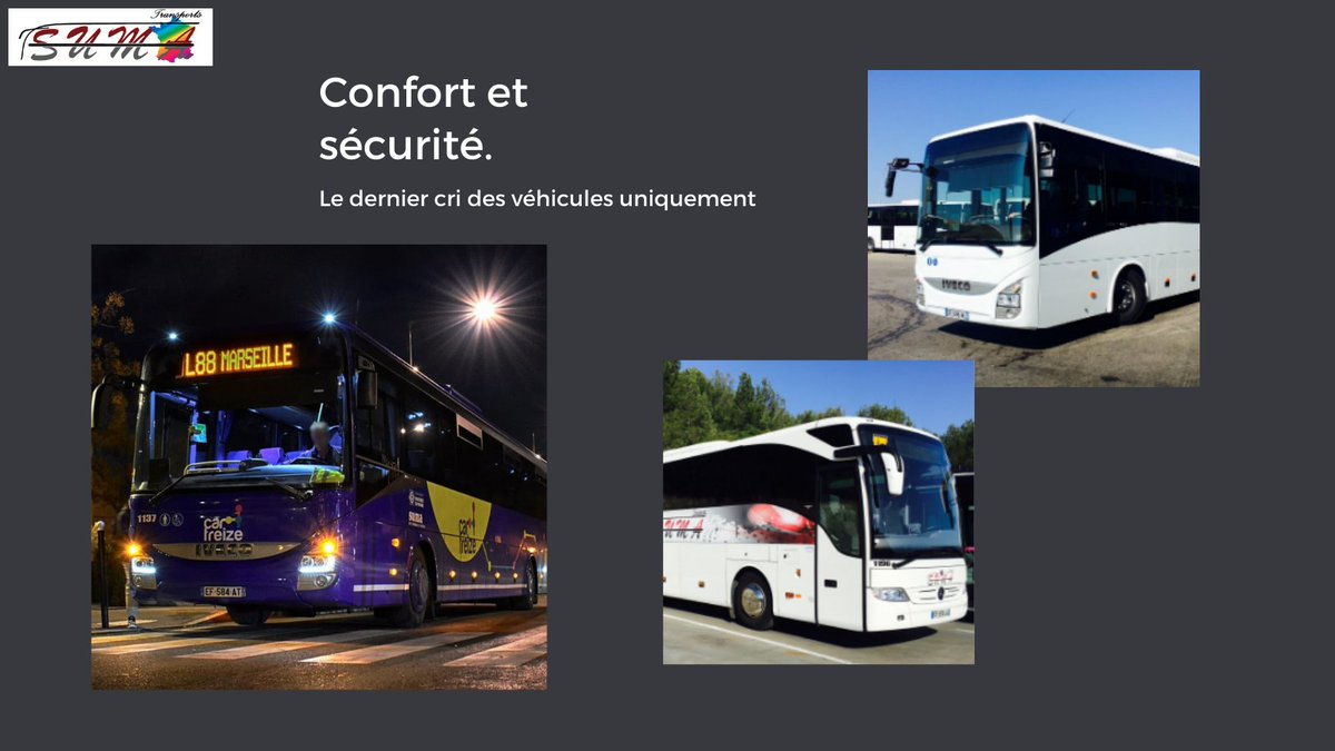 TransportsSuma's tweet photo. Afin de garantir votre confort et votre sécurité, les Transports SUMA vous proposent de #voyager dans des #véhicules récents.
Pour nous contacter et avoir plus d'informations, rendez-vous sur notre site Internet : https://t.co/ht4HD8KoUK https://t.co/UQmcFPJEWY