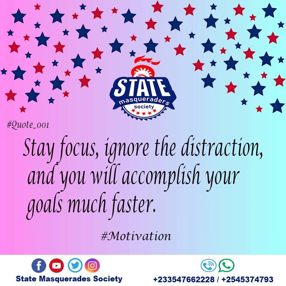 StateMasquerad1's tweet photo. Motivational Quote of the day 💪.
#SMS🎭♥️💯
#YesWeCan✌👍🇬🇭 https://t.co/xKX4fM4xSg