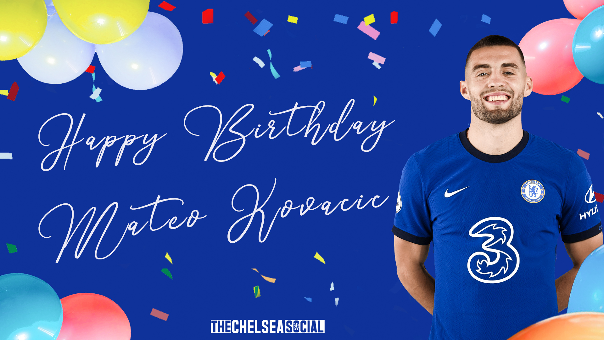 Happy Birthday Mateo Kovacic ( We hope you have a lovely day!    