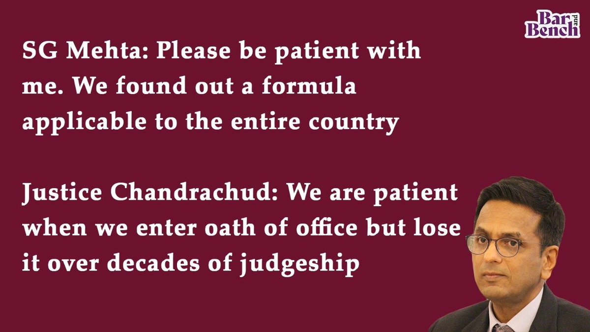 SG Mehta: Please be patient with me. We found out a formula applicable to the entire country

Justice Chandrachud: We are patient when we enter oath of office but lose it over decades of judgeship..

#SupremeCourtofIndia #SupremeCourt #DelhiNeedsOxygen #DelhiHighCourt